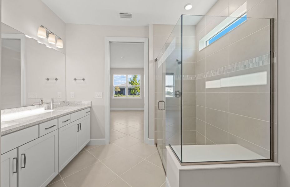 Furnished interior view inside a new home in Del Webb Oak Creek, North Fort Myers (Image 8). Furnished interior view inside a new home in Del Webb Oak Creek, North Fort Myers (Image 8).