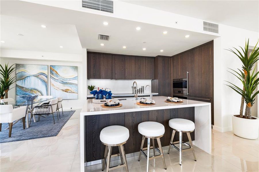 Kitchen adjoins to the casual dining area and the large pantry.