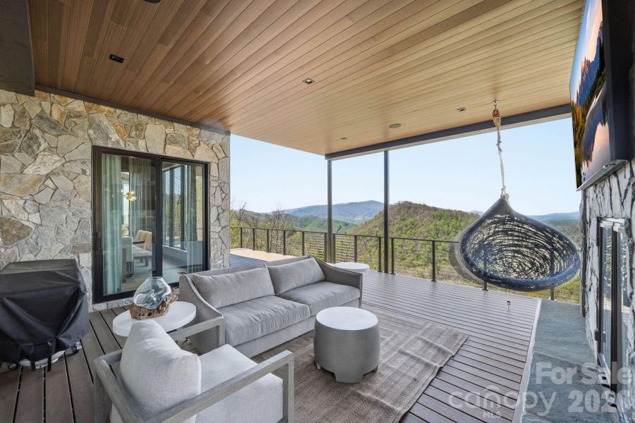 Exterior details and patio area of a home in , Banner Elk (Image 21).