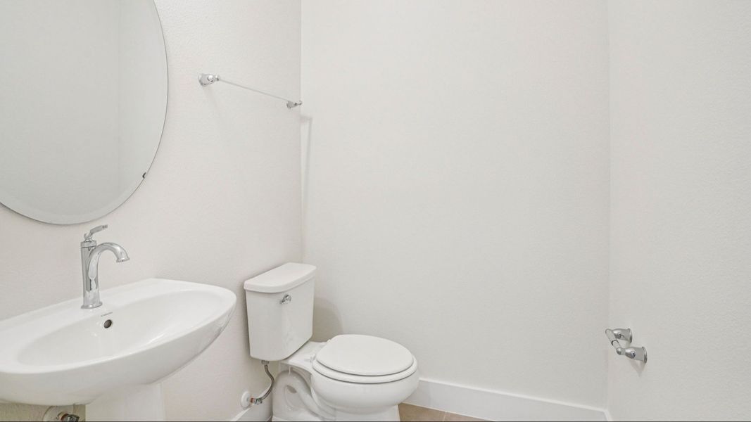 Plumeria Floor Plan first floor half bathroom by DRB Homes in Trailside located in Mount Dora, FL Plumeria Floor Plan first floor half bathroom by DRB Homes in Trailside located in Mount Dora, FL