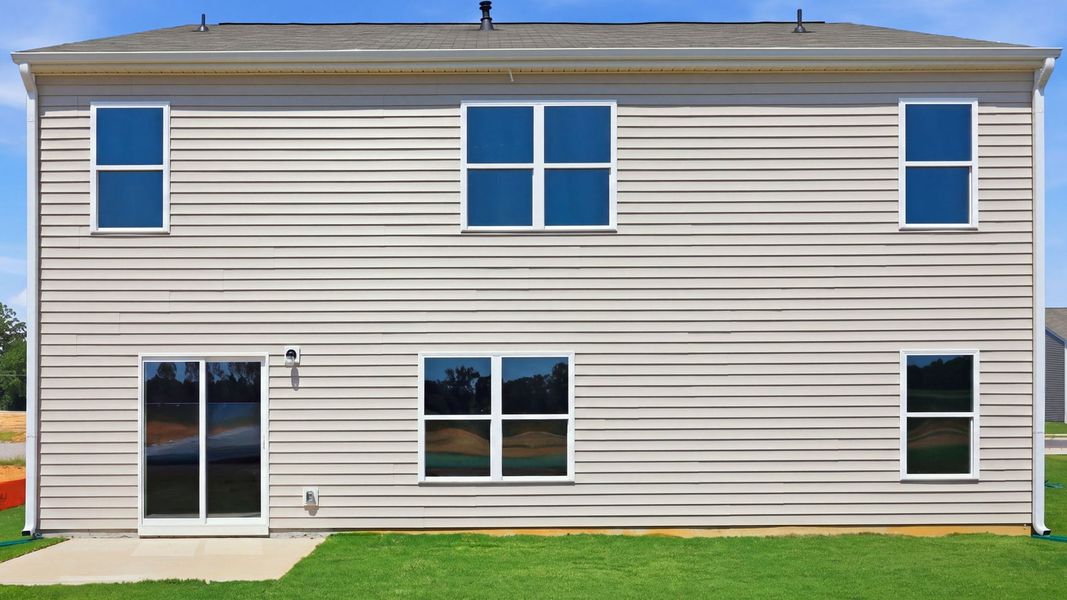 Exterior details and patio area of a home in Bynum Farms, Farmville (Image 22).