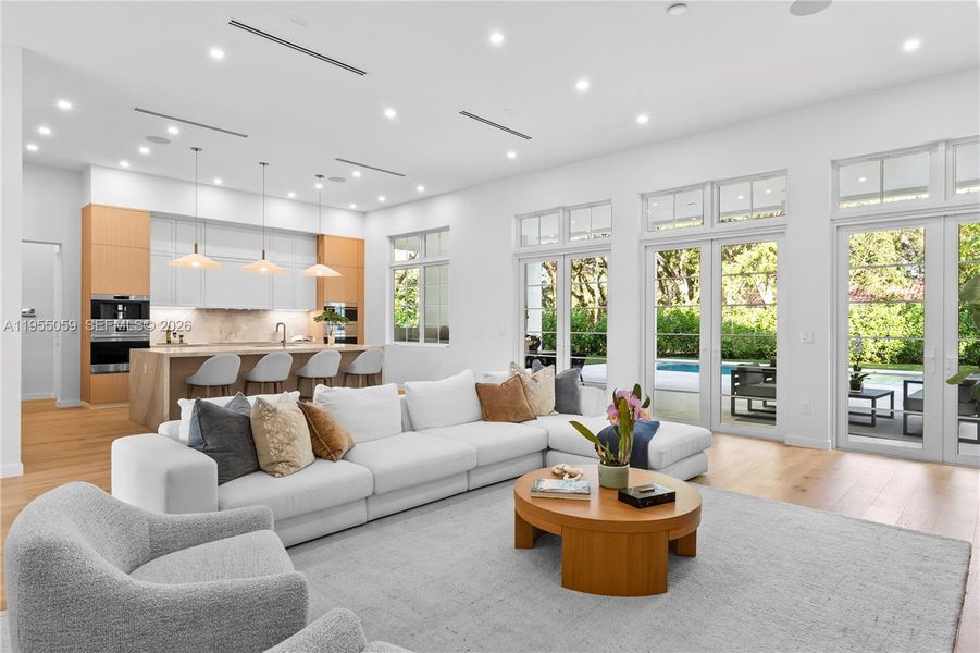 Furnished interior view inside a new home in , Miami (Image 12).