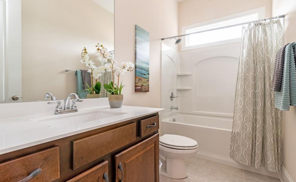 Representative furnished interior of a home built from the Muirfield by Greybrook Homes in Edmunds Farm, Clover (Image 16).