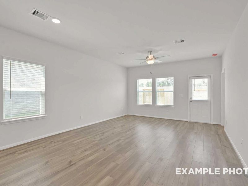 Representative unfurnished interior of a home built from the The Comal F by Davidson Homes LLC in Robins Landing, Houston (Image 19). Representative unfurnished interior of a home built from the The Comal F by Davidson Homes LLC in Robins Landing, Houston (Image 19).