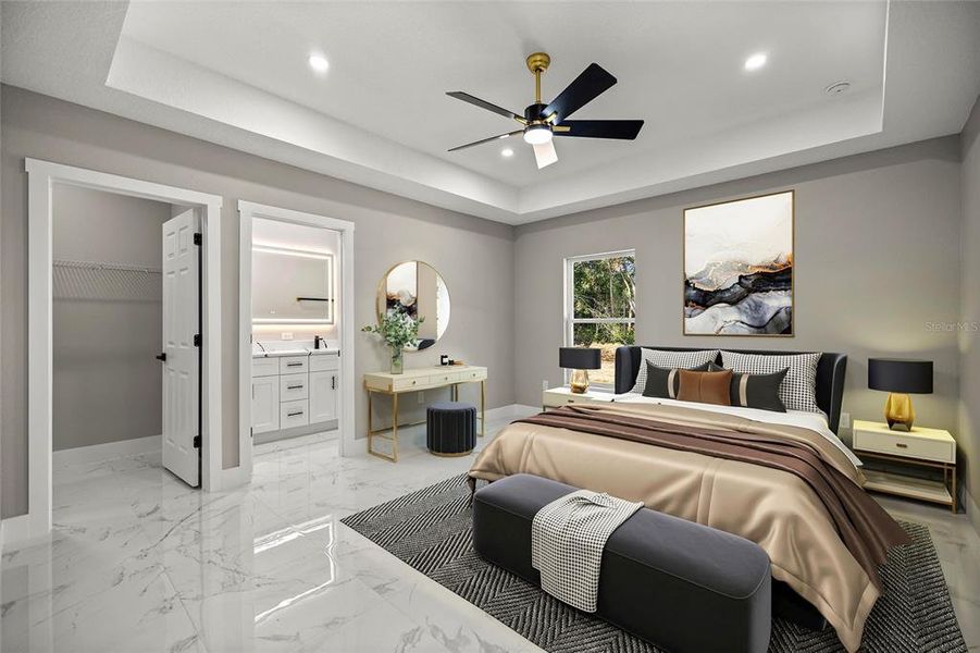 Furnished interior view inside a new home in , Summerfield (Image 9).