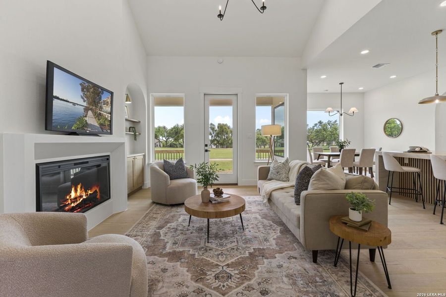 Furnished interior view inside a new home in , Blanco (Image 19). Furnished interior view inside a new home in , Blanco (Image 19).