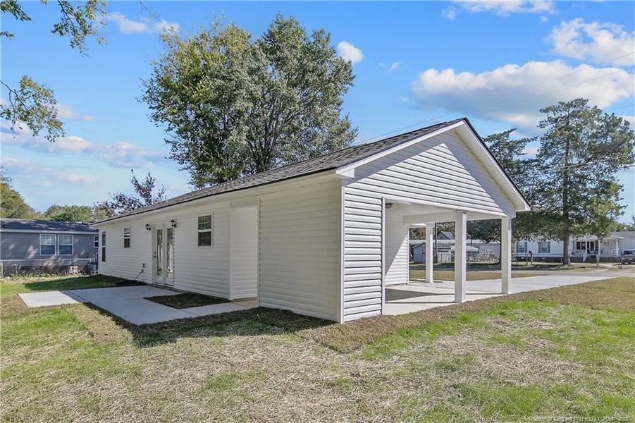 Back patio Back patio