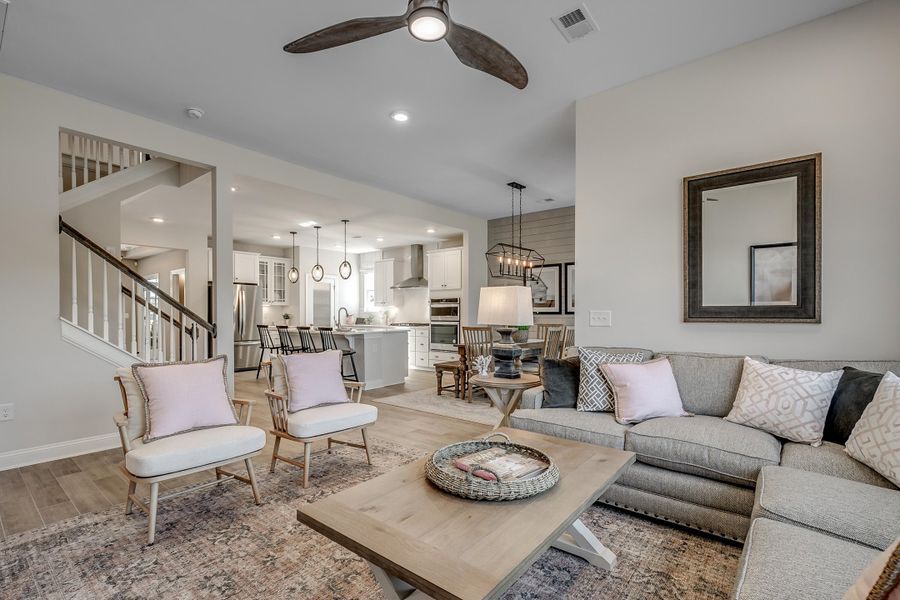 Furnished interior view inside a new home in The Oaks, Goose Creek (Image 33).