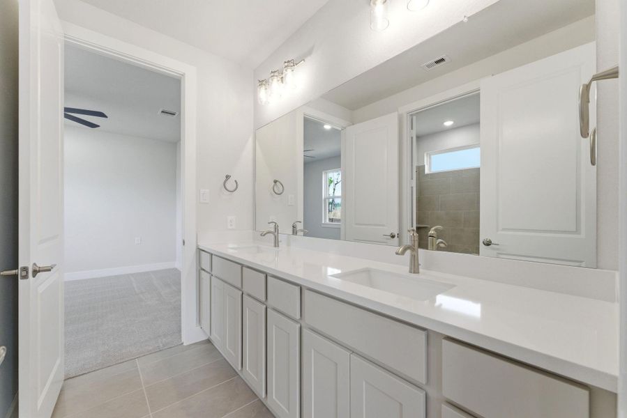 Furnished interior view inside a new home in The Highlands, Porter (Image 12).