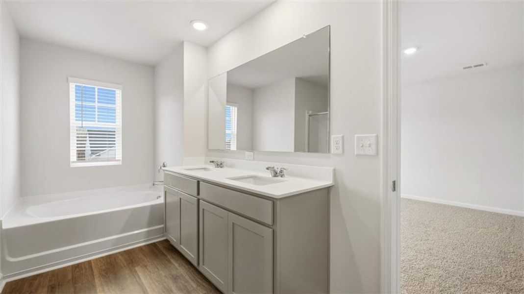 Furnished interior view inside a new home in Jackson Landing, Jefferson (Image 9).