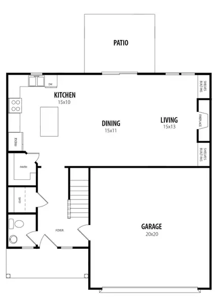 Image 4 representing the Princeton by RiverWILD Homes in Riverwood Ranch, Clayton, NC.