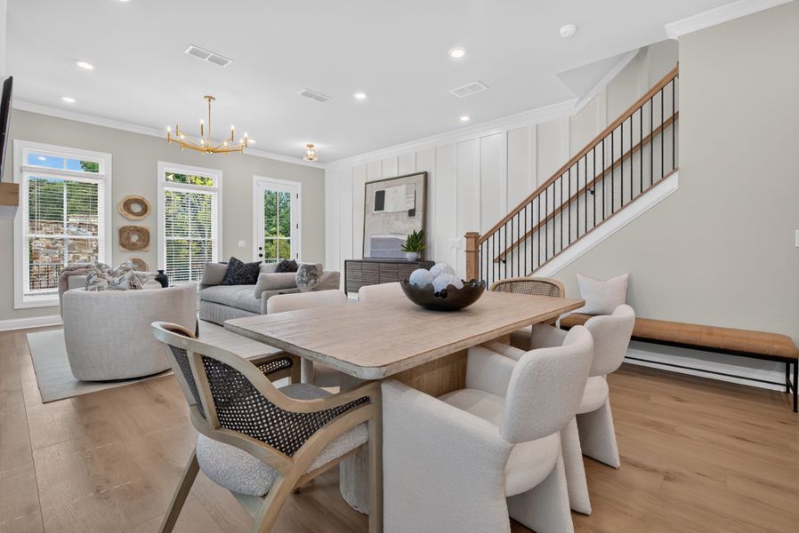 Representative furnished interior of a home built from the The Benton IV by The Providence Group in Ward's Crossing Townhomes, Johns Creek (Image 15).