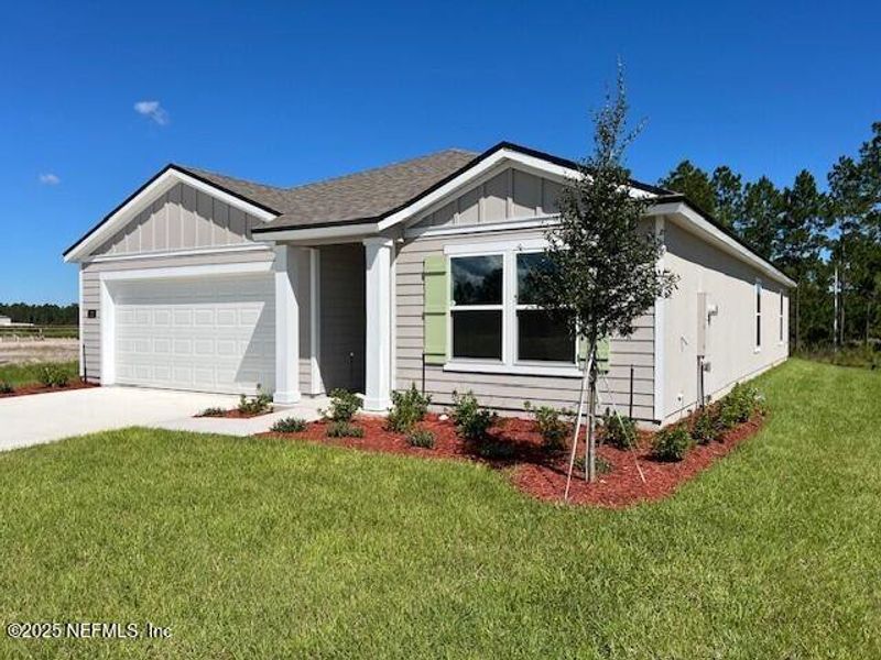 Exterior details and patio area of a home in Sawmill Branch Express, Palm Coast (Image 3). Exterior details and patio area of a home in Sawmill Branch Express, Palm Coast (Image 3).