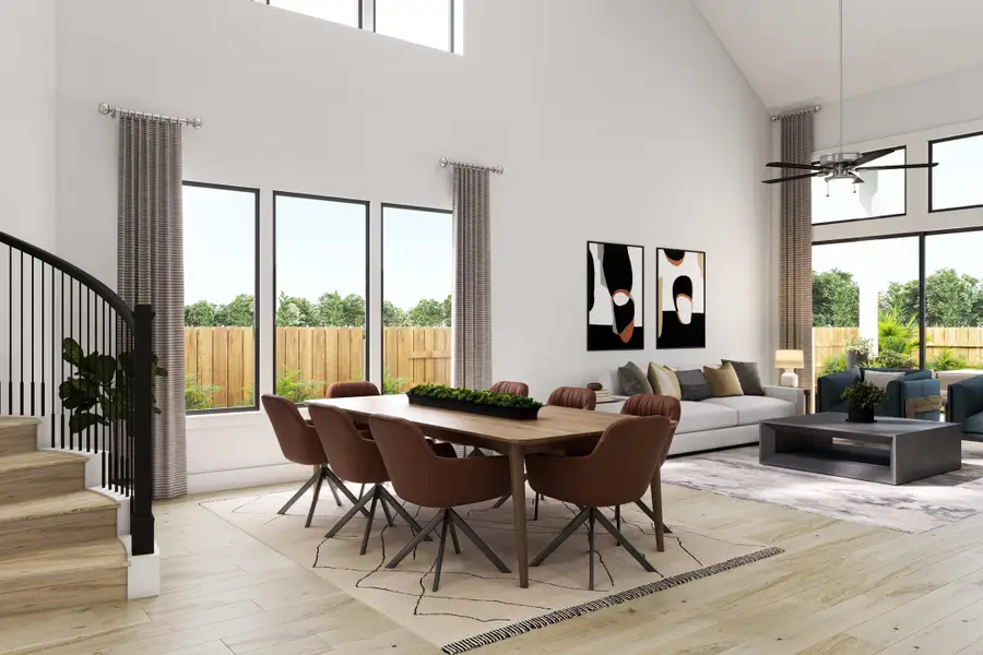 Representative furnished interior of a home built from the Downy by Tri Pointe Homes in Tompkins Reserve, Katy (Image 8). Representative furnished interior of a home built from the Downy by Tri Pointe Homes in Tompkins Reserve, Katy (Image 8).