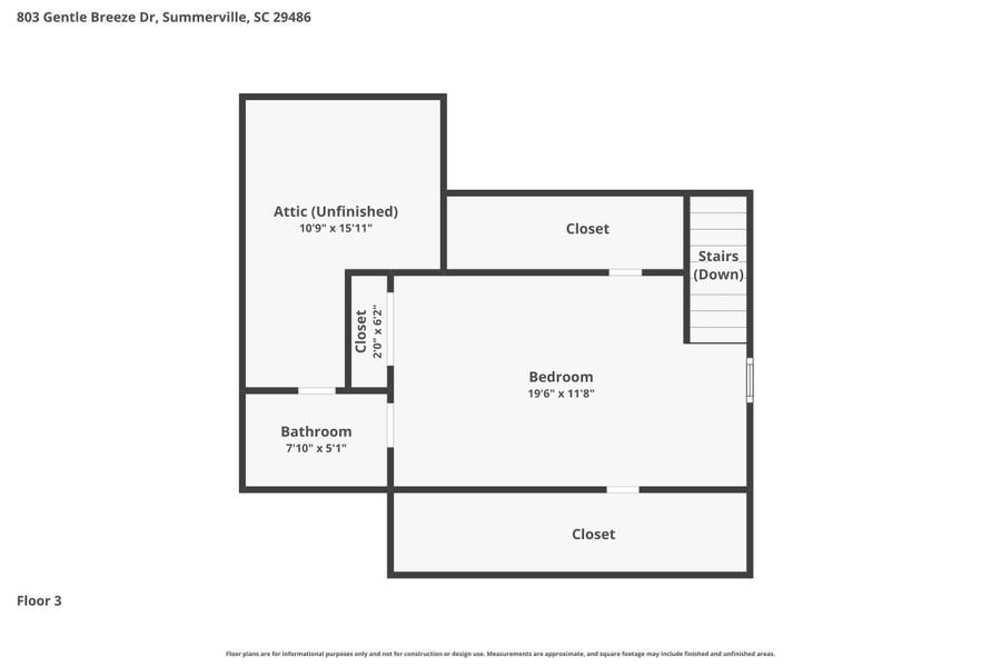 2D floor plan layout of this home in , Summerville, SC (Image 6). 2D floor plan layout of this home in , Summerville, SC (Image 6).