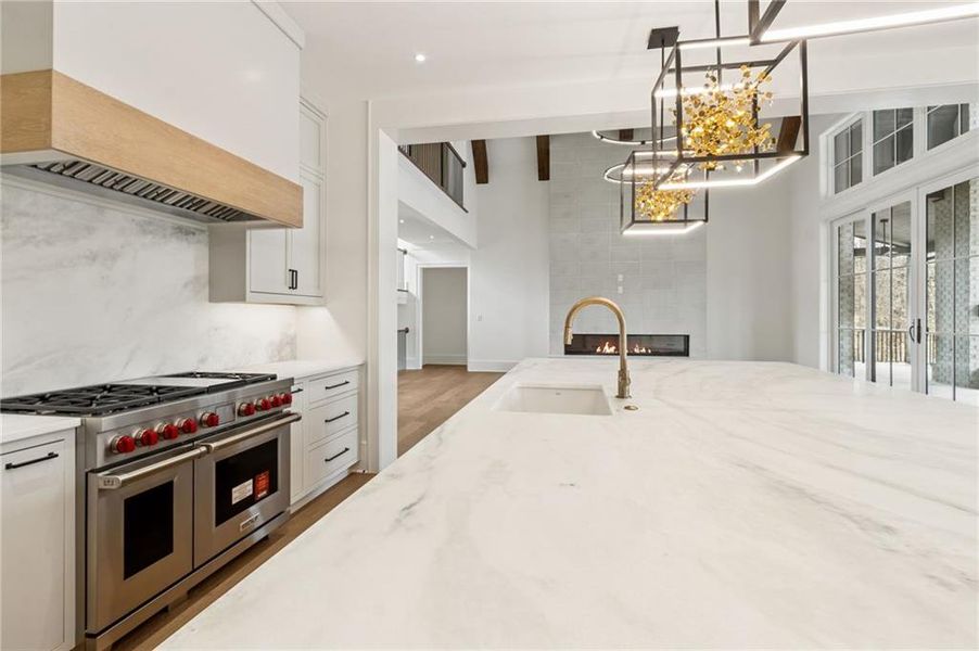 Furnished interior view inside a new home in , Suwanee (Image 52).