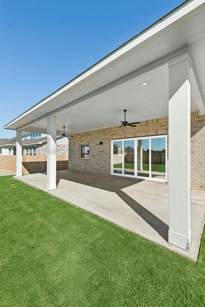 Exterior details and patio area of a home in Santa Rita Ranch, Santa Rita Ranch (Image 26). Exterior details and patio area of a home in Santa Rita Ranch, Santa Rita Ranch (Image 26).