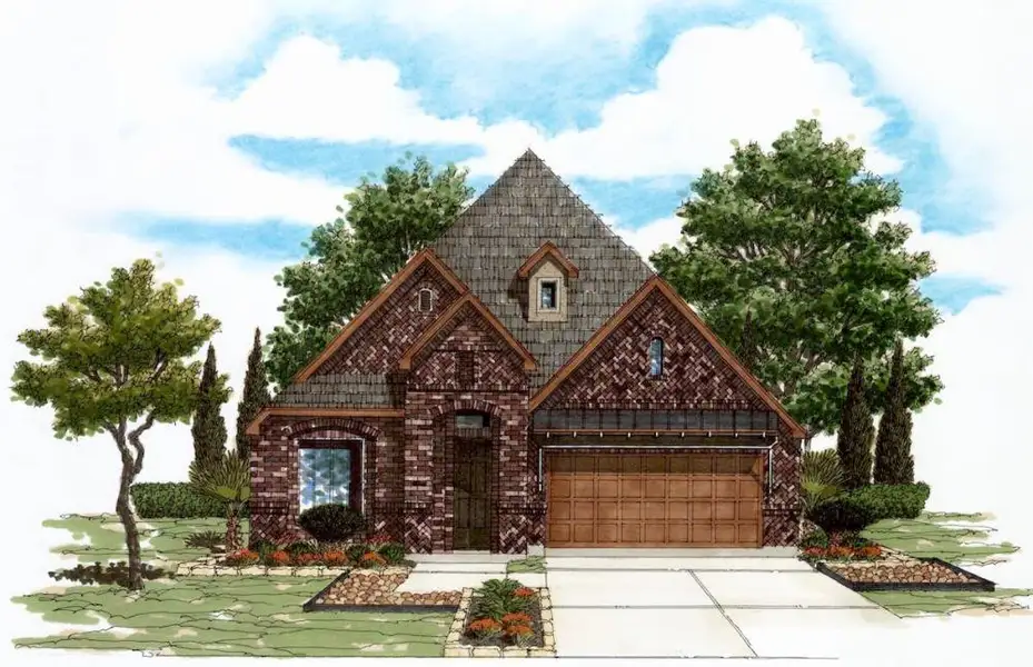 Representative rendering of the exterior for the 3218 by Texas Homes (Image 5).