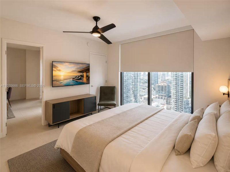 Furnished interior view inside a new home in , Miami (Image 4).