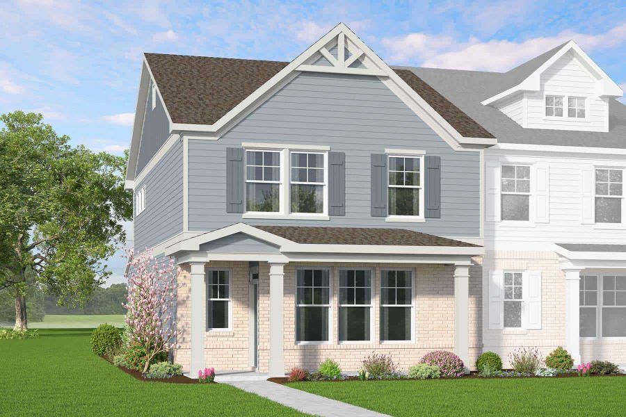 Representative exterior photo of a completed home built from the Scotsman by McKinley Homes in Kinsley, Wake Forest, NC (Image 1). Representative exterior photo of a completed home built from the Scotsman by McKinley Homes in Kinsley, Wake Forest, NC (Image 1).