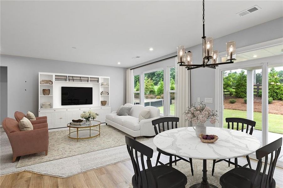 Furnished interior view inside a new home in Laurel Farms, Dallas (Image 11). Furnished interior view inside a new home in Laurel Farms, Dallas (Image 11).