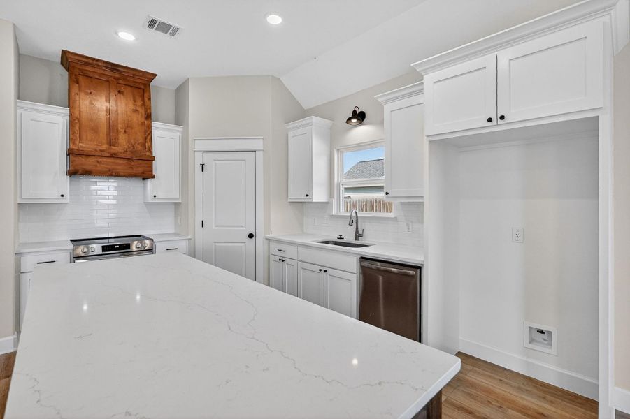 Furnished interior view inside a new home in , Snook (Image 10).