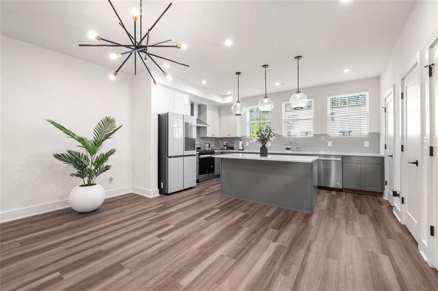 Furnished interior view inside a new home in , Atlanta (Image 14).