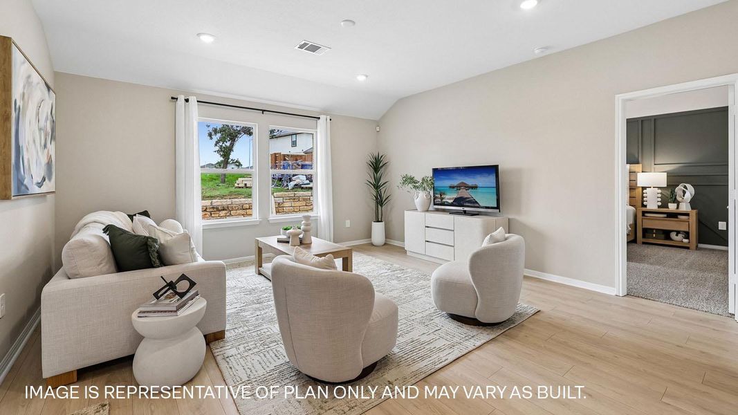Furnished interior view inside a new home in Bar W Ranch, Leander (Image 6).