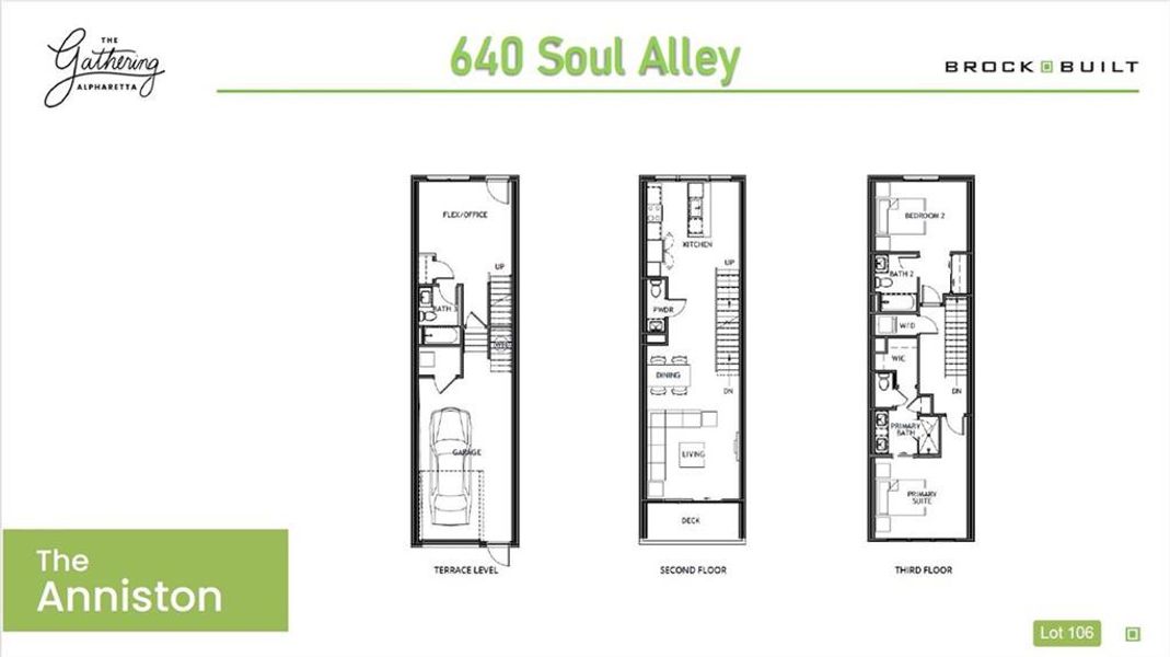 2D floor plan layout of this home in , Alpharetta, GA (Image 4).
