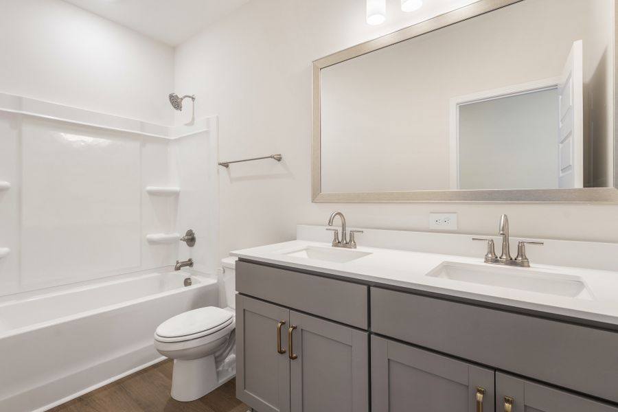 Furnished interior view inside a new home in Ridgecrest at Midway, Anderson (Image 15).