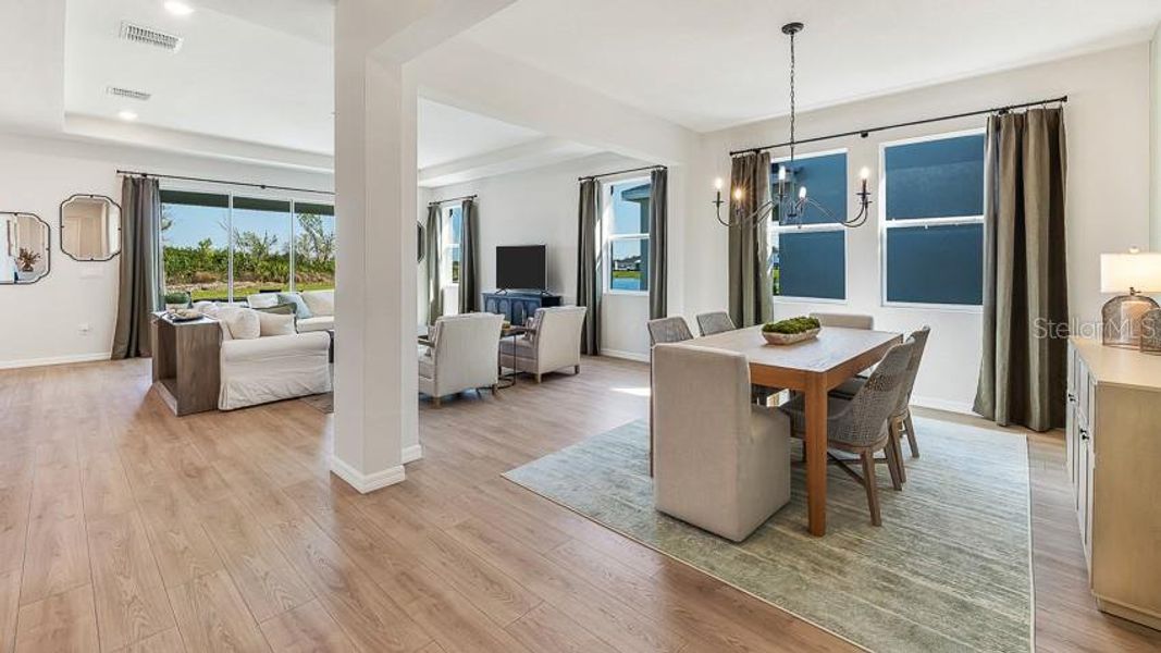 Furnished interior view inside a new home in Oakfield Trails, Parrish (Image 13).