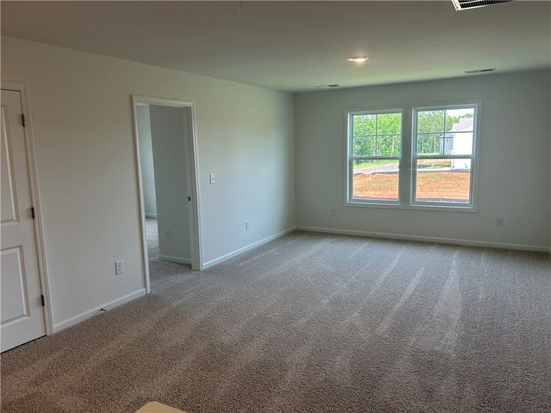 A generously proportioned room provides a versatil