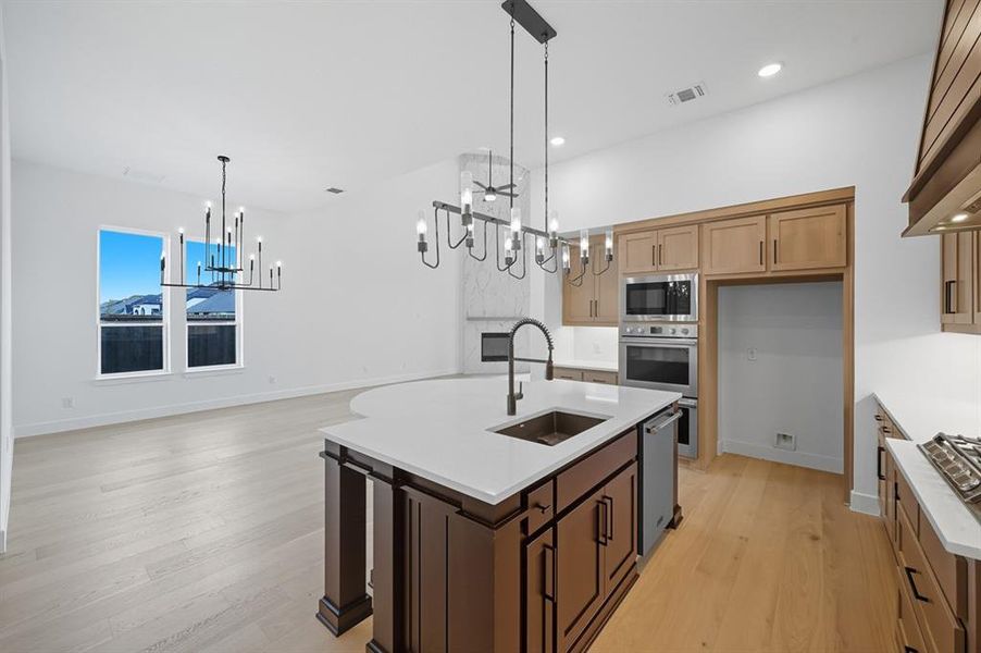 Furnished interior view inside a new home in Star Trail: 55ft. lots, Prosper (Image 11). Furnished interior view inside a new home in Star Trail: 55ft. lots, Prosper (Image 11).