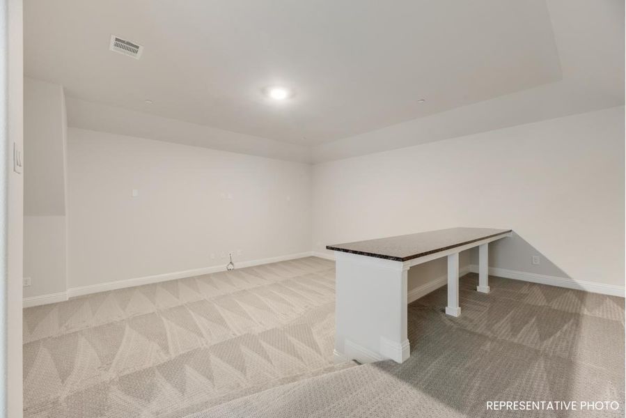 Representative unfurnished interior of a home built from the Hampton III by Grand Homes in Whitestone Estates, Parker (Image 30).