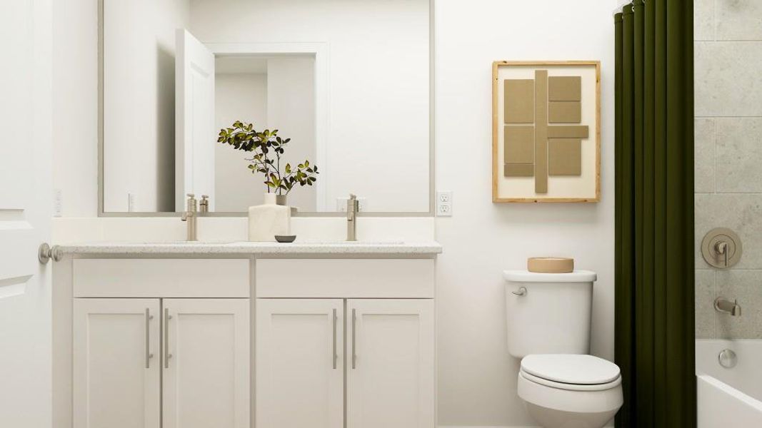 Furnished interior view inside a new home in Timber Ridge: Timber Ridge 42', Douglasville (Image 16).