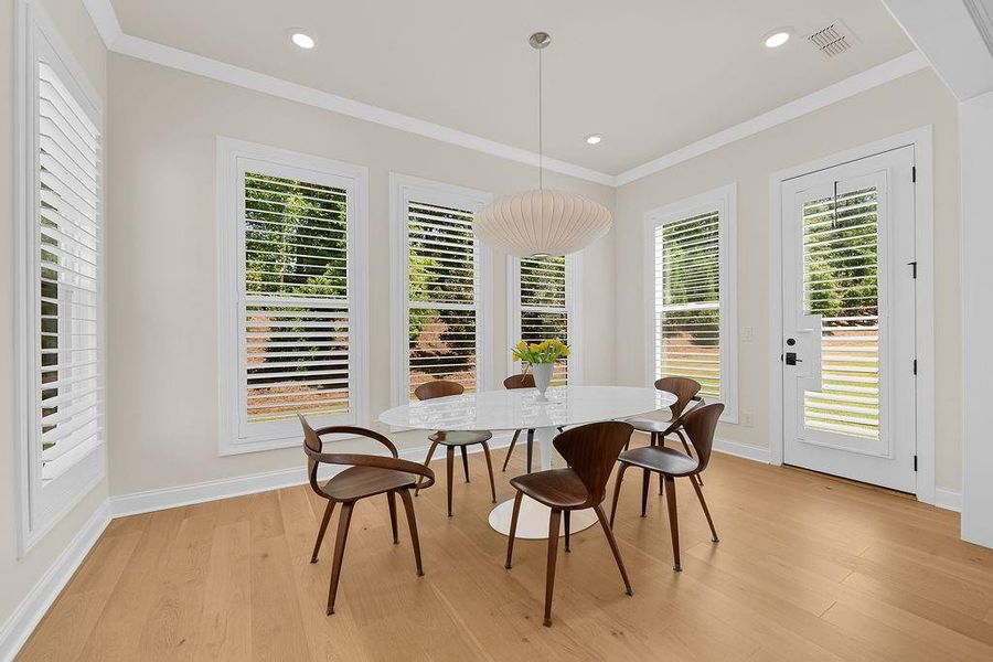 Furnished interior view inside a new home in , Alpharetta (Image 55).