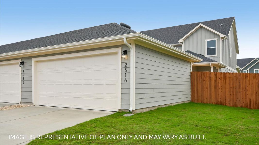 Exterior details and patio area of a home in Avery Centre, Round Rock (Image 3).