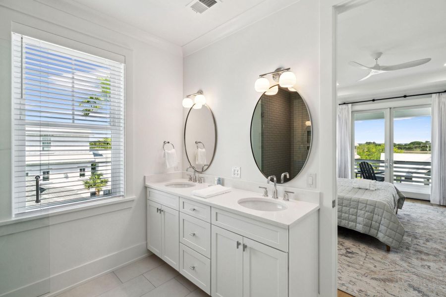 Furnished interior view inside a new home in , Isle Of Palms (Image 53).
