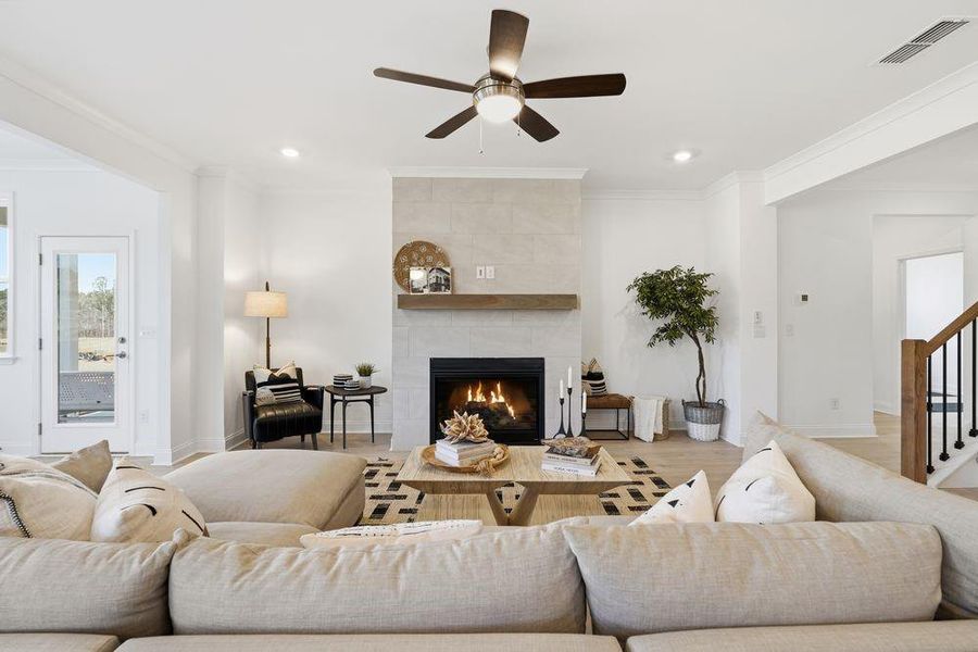 Furnished interior view inside a new home in Auburn Glen, Dacula (Image 9).
