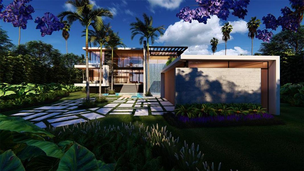 Front exterior of a new home in , Sarasota, FL, highlighting curb appeal (Image 2).