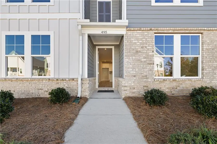 Exterior details and patio area of a home in Stegall Village, Emerson (Image 3). Exterior details and patio area of a home in Stegall Village, Emerson (Image 3).