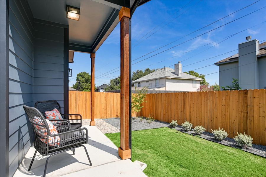 Exterior details and patio area of a home in , Round Rock (Image 23). Exterior details and patio area of a home in , Round Rock (Image 23).