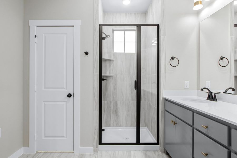 Furnished interior view inside a new home in Wildridge, Oak Point (Image 12).
