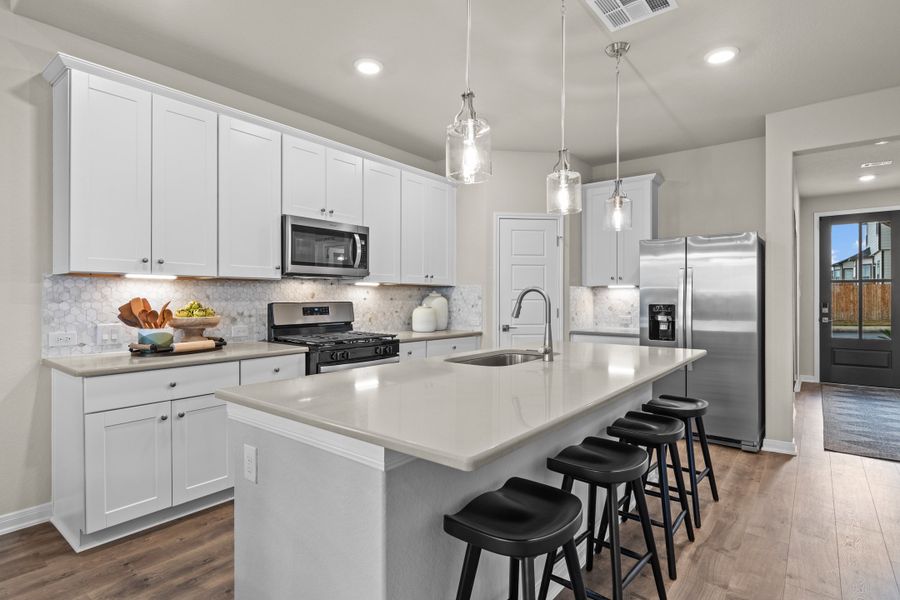 Furnished interior view inside a new home in Hunter's Ranch, San Antonio (Image 5).