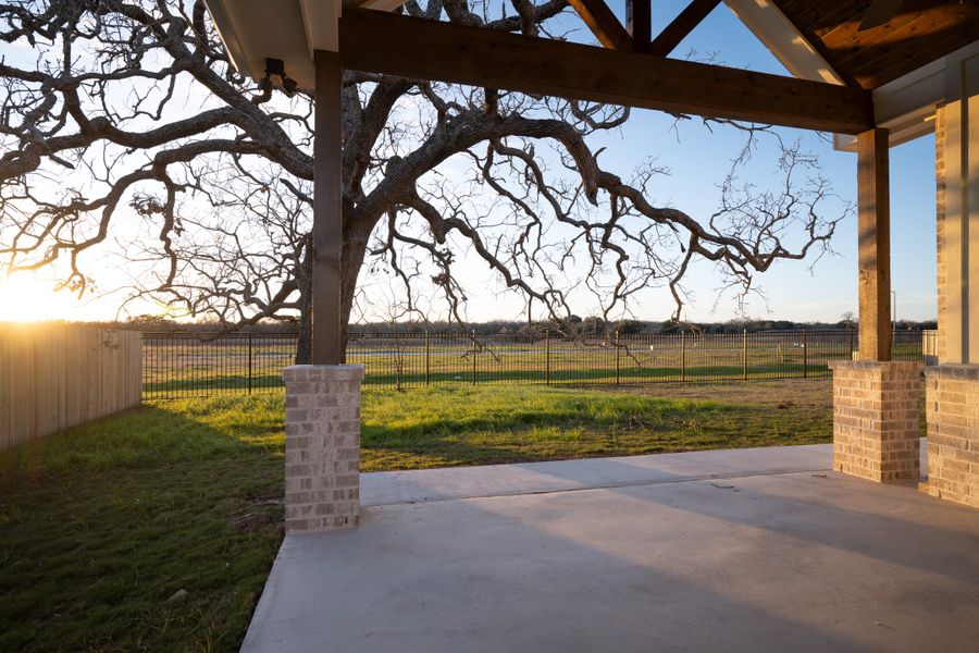 Representative exterior details of a home built from the The Addison by Reece Homes in Pebble Creek, College Station (Image 3).