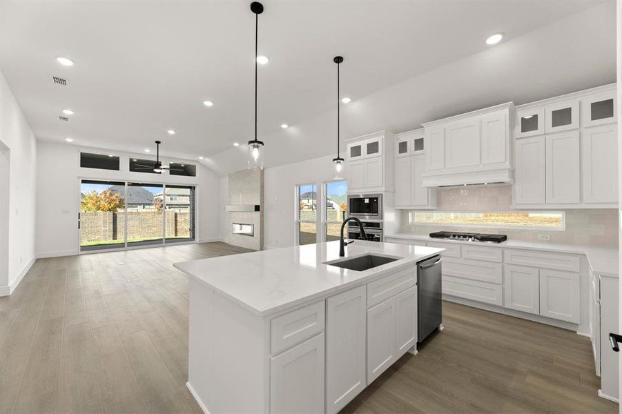 Furnished interior view inside a new home in Valencia on The Lake, Little Elm (Image 10).