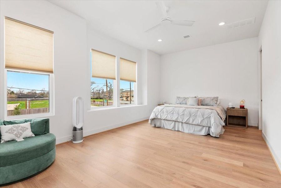 The primary suite is a great size and has an abundance of natural light. The primary suite is a great size and has an abundance of natural light.