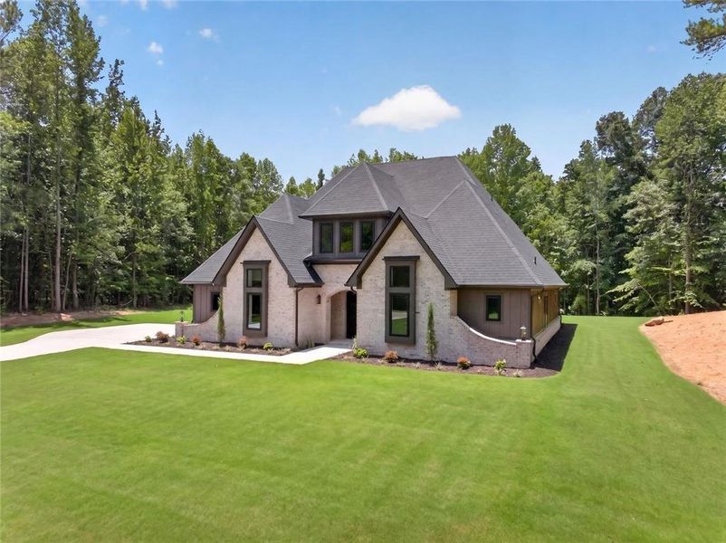 Front exterior of a new home in , Pendergrass, GA, highlighting curb appeal (Image 31). Front exterior of a new home in , Pendergrass, GA, highlighting curb appeal (Image 31).