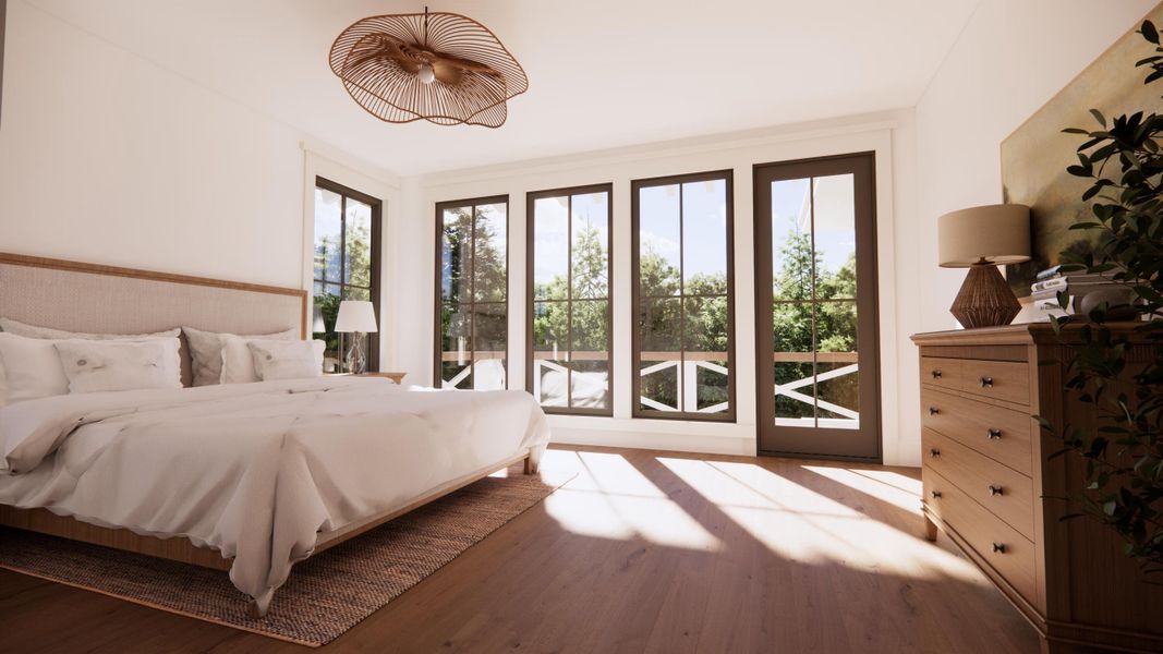 Furnished interior view inside a new home in , Isle Of Palms (Image 12).