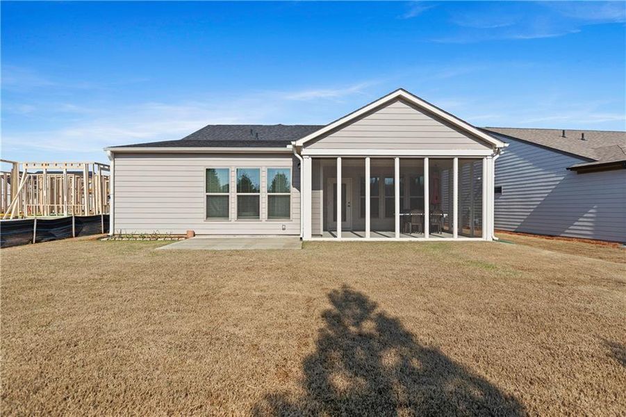 Exterior details and patio area of a home in , Hoschton (Image 4). Exterior details and patio area of a home in , Hoschton (Image 4).
